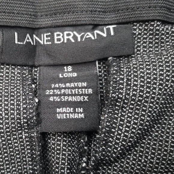Lane Bryant Ladies Size 18L Black & Grey Blend "The Allie" Dress Pants - Picture 5 of 13